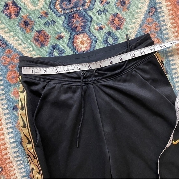 Nike XS Black Gold Side Logo Open Hem Pants‎ Track Pants - Picture 12 of 14